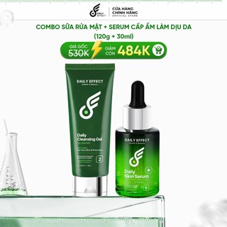 [Combo Sữa Rửa Mặt + Serum Cấp Ẩm Làm Dịu Da] - DAILY EFFECT Daily Cleansing Gel + Daily Skin Serum (120g + 30g)