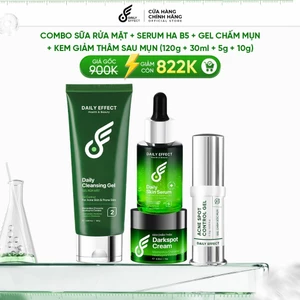 - DAILY EFFECT (120ml + 30ml + 5g + 10g)