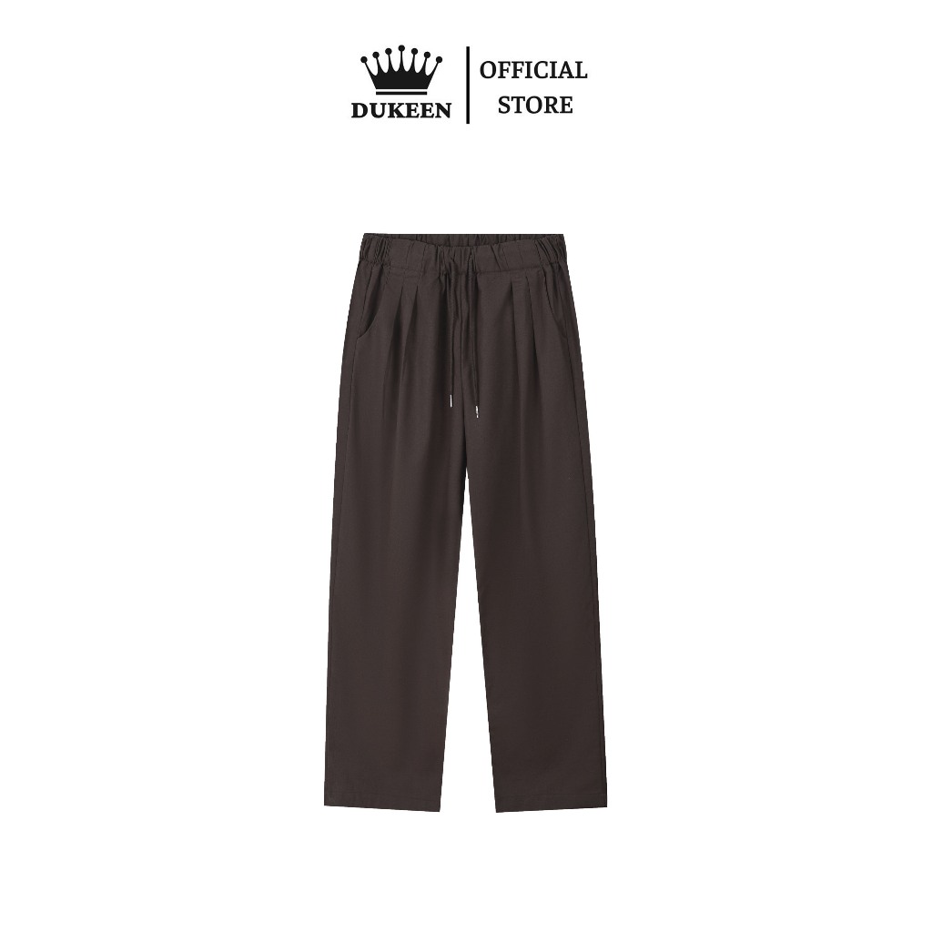 Quần Đũi Xếp Li Ống Suông Dukeen Basic Vibe Unisex Nam Nữ Local Brand QD059