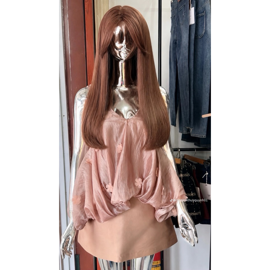 SET TƠ ĐÍNH HOA CHÂN VÁY TACTA by THƯ VÁY THIẾT KẾ 👗