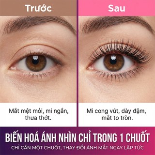 [TOP 1] Mascara Không Lem Trôi - Chuốt Cong Dày, Không Vón Cục Sương Sương Chống Nước 24H