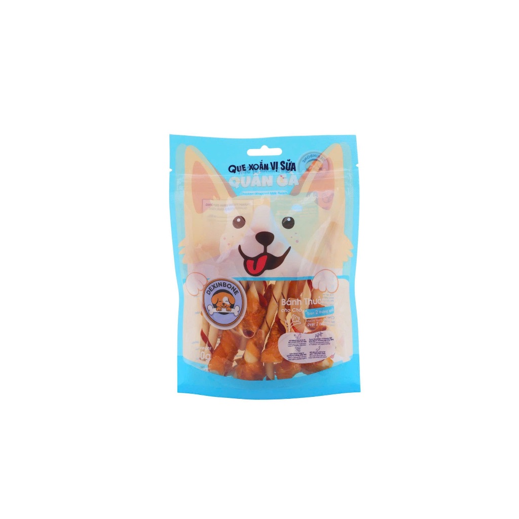 Bánh Thưởng Dexinbone Ức Gà Sấy Dẻo 90g Cho Chó Mèo - Snack Gà Dinh Dưỡng Nhiều Vị