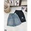 Quần Ngố Jeans Nữ Dáng Lỡ Dài 52cm Chất Mềm Co Giãn Nhẹ Dễ Phối #660