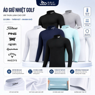 Áo giữ nhiệt chơi golf cho nam thun lạnh co dãn thấm hút mồ hôi mềm mát