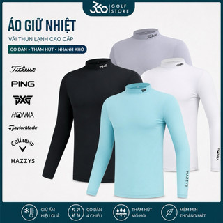 Áo giữ nhiệt golf  vải thun lạnh co dãn thấm hút mồ hôi