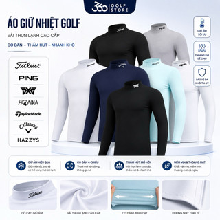 Áo giữ nhiệt golf  vải thun lạnh co dãn thấm hút mồ hôi