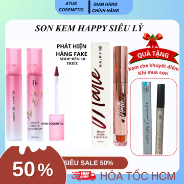 ( Chính hãng) Son Kem Lì Hapy Siêu Lì Kháng Nước Không Trôi - Son Kem Siêu Lì Ha:py Mattle Liptick Mini Garden