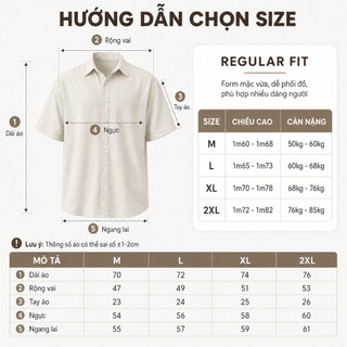 Bộ Đũi Nilen Nam  Áo Sơ Mi Cộc Tay Quần Short Mềm Mát Thoáng Khí Form Rộng Trẻ Trung Dễ Phối Đồ BHN101