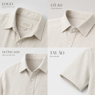 Bộ Đũi Nilen Nam  Áo Sơ Mi Cộc Tay Quần Short Mềm Mát Thoáng Khí Form Rộng Trẻ Trung Dễ Phối Đồ BHN101
