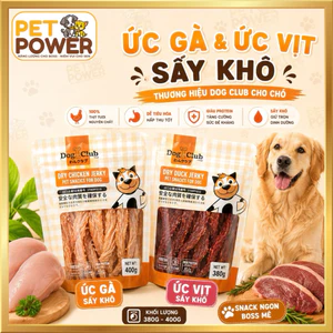 Ức Gà & Ức Vịt Sấy Khô Thương Hiệu Dog Club Cho Chó [380g-400g]
