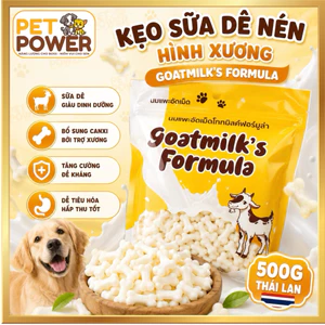 - Kẹo Sữa Dê nén hình xương GoatMilk’s Fomula - 500g