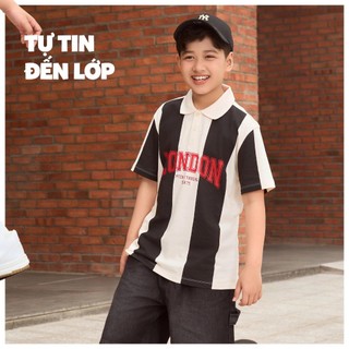 Áo Polo Bé Trai BPS26S001R Wookids | Áo Có Cổ 3-16 Tuổi Cotton 100% Thoáng Mát