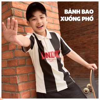 Áo Polo Bé Trai BPS26S001R Wookids | Áo Có Cổ 3-16 Tuổi Cotton 100% Thoáng Mát