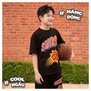 Set Đi Chơi Bé Trai TSC26S002R | Wookids | 9-14 Tuổi | 100% Cotton Mềm Mát, Năng Động, Thoải Mái