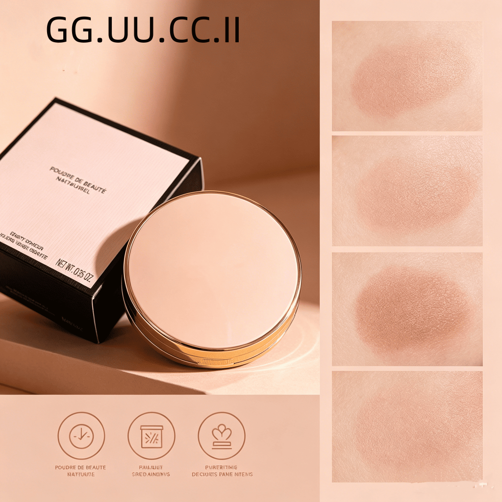 Phấn phủ GG.UU.CC.II nén Mat Naturel 10g/Kiềm dầu tốt/da mịn nhẹ/không mốc nền 5g