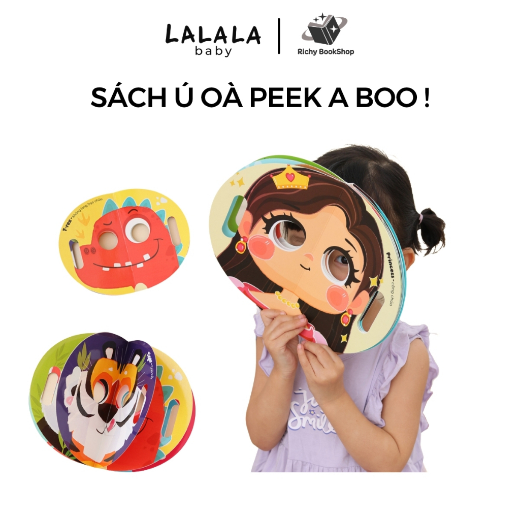 Đồ chơi úa òa giấy Peek a boo Ai đây nhỉ thú vị kích thích trí tưởng tượng khả năng ghi nhớ Lalala baby