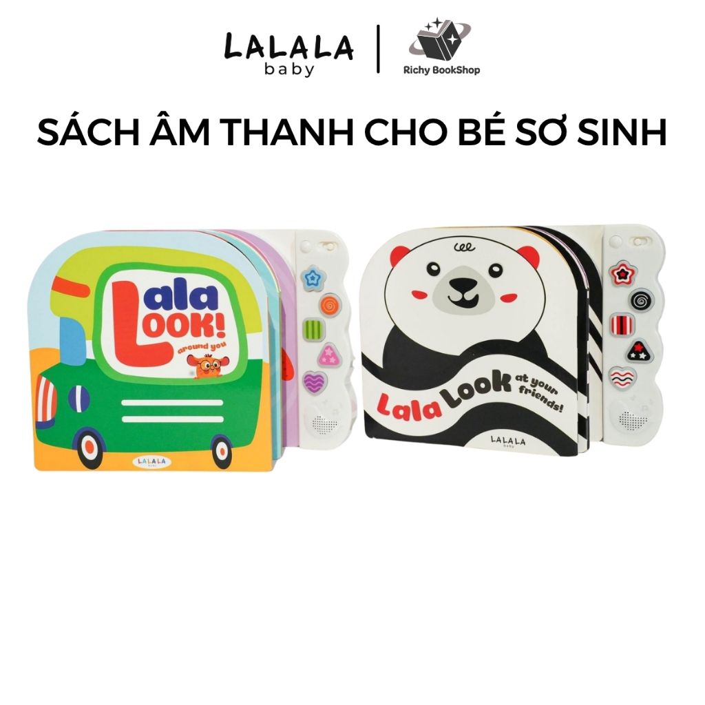 Đồ chơi âm thanh Lalalook hoàn thiện thị giác não bộ phát triển cho bé sơ sinh 5 bài hát Lalala baby