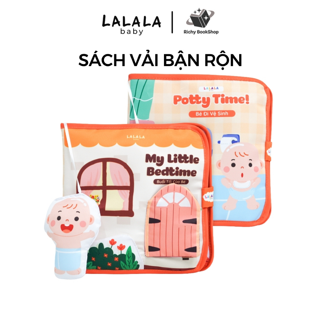 Sách vải bận rộn Lalala Baby đồ chơi vải đồ chơi đa tương tác đồ chơi montessori cho bé