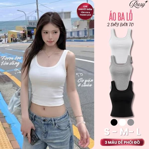 Áo Thun Sát Nách Croptop Nữ Co Giãn Tôn Dáng Siêu Đẹp, Áo Ba Lỗ Croptop Nữ Cá Tính CRT01 RUSY