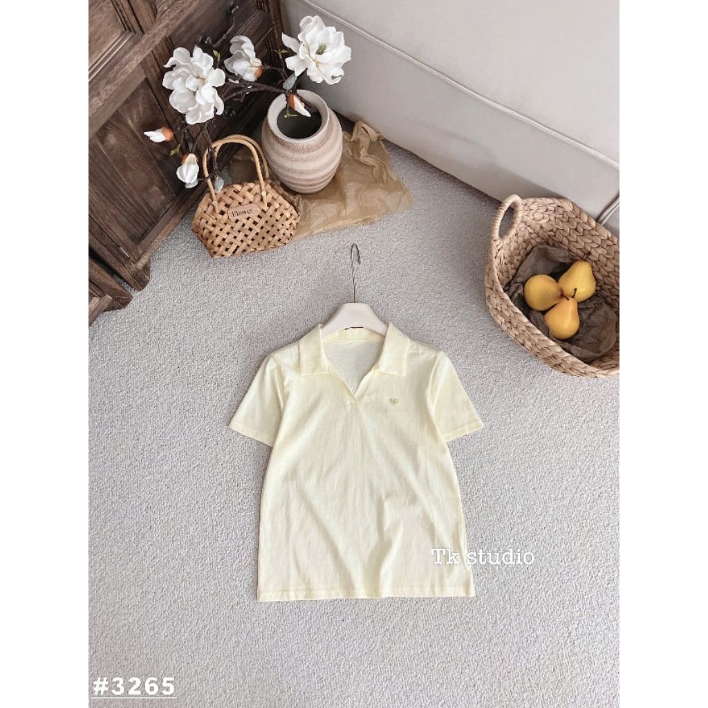 [𝑯𝒂 𝑨𝒏𝒉] Áo Cộc Polo Giấy  Tang Tim QCL1