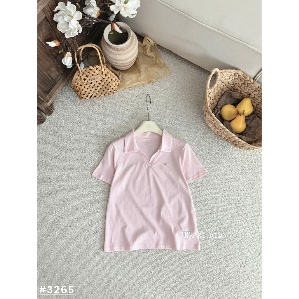 [𝑯𝒂 𝑨𝒏𝒉] Áo Cộc Polo Giấy  Tang Tim QCL1