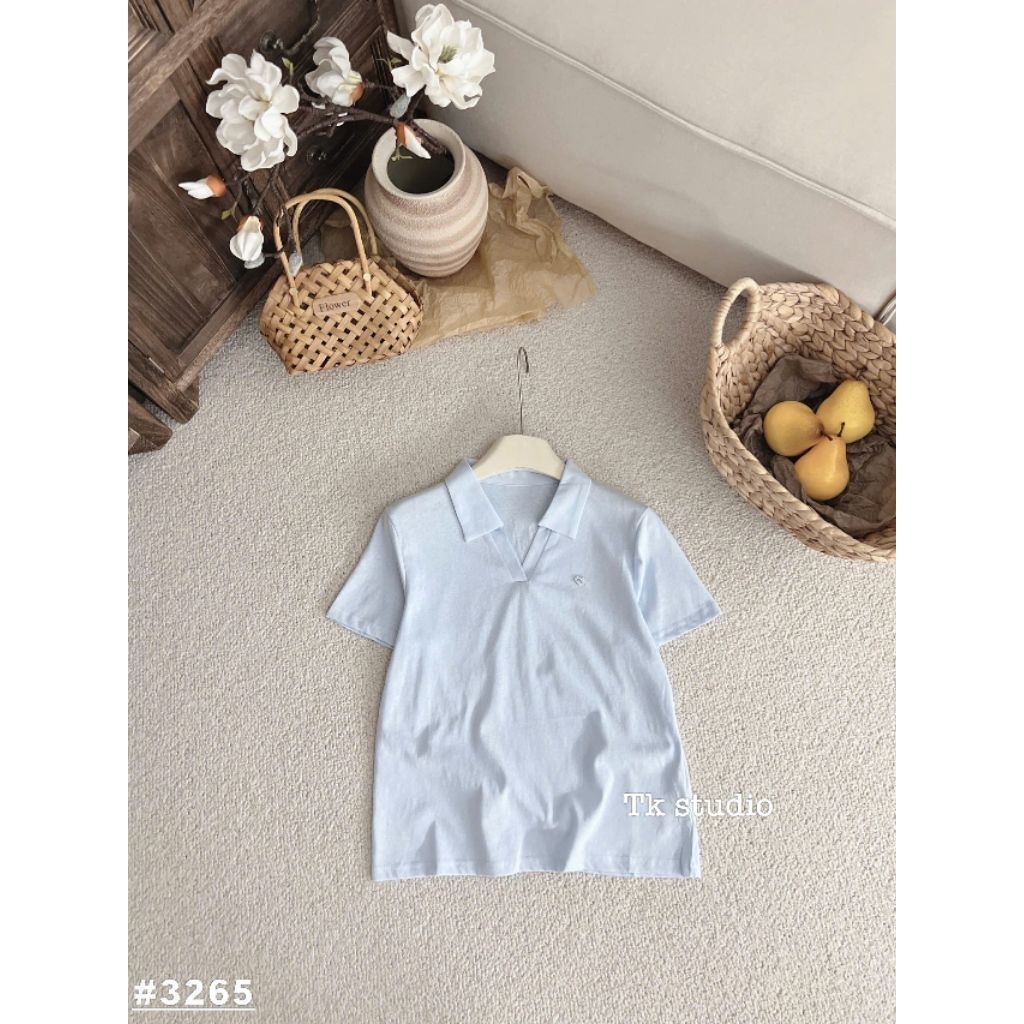 [𝑯𝒂 𝑨𝒏𝒉] Áo Cộc Polo Giấy  Tang Tim QCL1