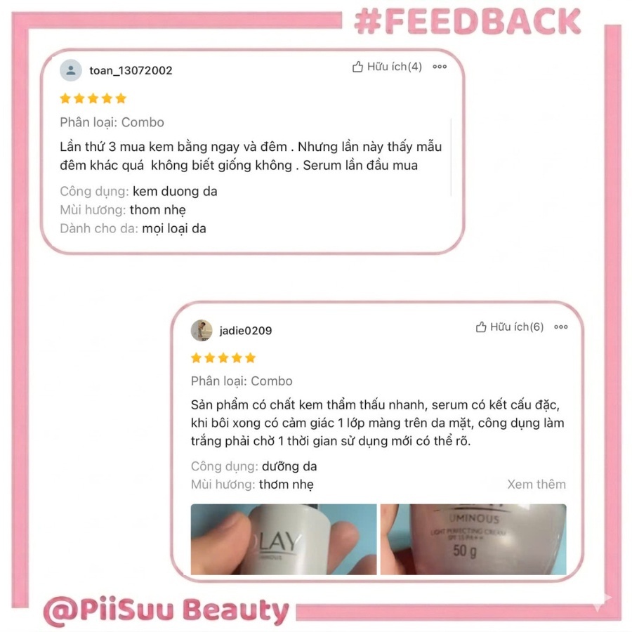 Kem Dưỡng OLAY LUMINOUS Ngày & Đêm Dưỡng Sáng Da OLAY LUMINOUS 50G