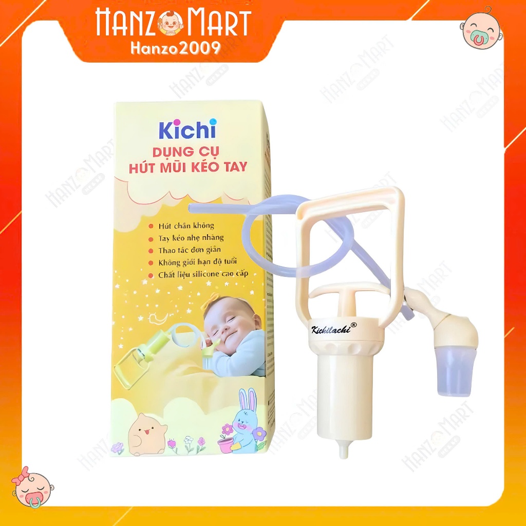 Dụng Cụ Hút Mũi Kéo Tay Thế Hệ Mới Kichilachi cho bé - hanzo2009