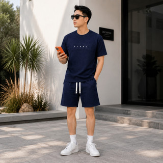Bộ Thể Thao Nam Cộc Tay Co Giãn 4 Chiều Chất Thun Tổ Ong Mặc Mát Hè Form Đẹp BHN93