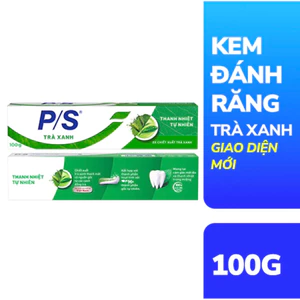 Combo 2 Tuýp Kem Đánh Răng P/S Trà Xanh Thanh Nhiệt - Hàng công ty date mới