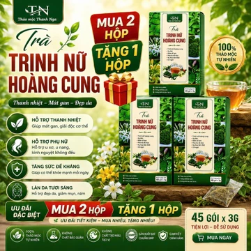 TRÀ TRINH NỮ HOÀNG CUNG XẠ ĐEN [ COM BO MUA 2 HỘP TẶNG 1 HỘP ] TRINH NỮ HOÀNG CUNG, XẠ ĐEN .GIẢO CỔ LAM,HOA ĐU ĐỦ ĐỰC,NỤ