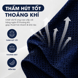 Bộ Thể Thao Nam Cộc Tay Co Giãn 4 Chiều Chất Thun Tổ Ong Mặc Mát Hè Form Đẹp BHN93