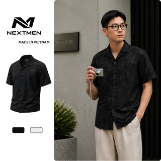Áo Sơ Mi Nam Họa Tiết Hoa Hồng Tay Ngắn Thoáng Khí Form Chuẩn Dễ Mặc SM55
