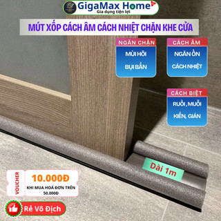 Thanh Nẹp Xốp Chặn Khe Cửa 1m Cao Cấp  – Cách Âm, Giữ Nhiệt Điều Hòa, Ngăn Côn Trùng - GigaMax Home