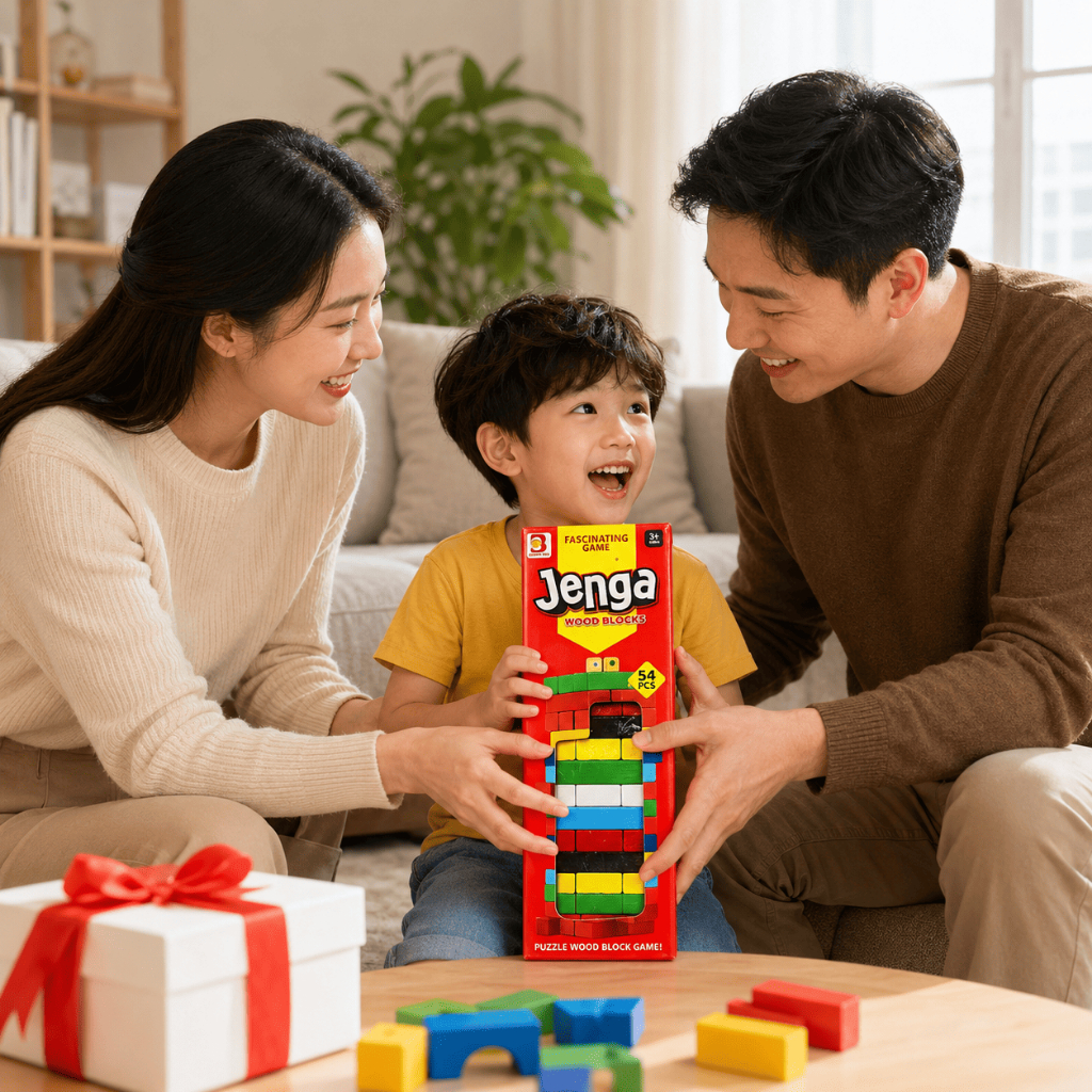 Đồ Chơi Rút Gỗ Jenga 54 Thanh Trò Chơi Cân Bằng Thông Minh Cho Bé Gia Đình Quà Tặng Trẻ Em