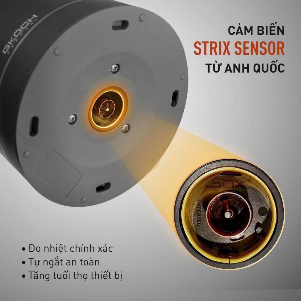 Ấm Đun Giữ Nhiệt GKÖCH 2IN1 1.5L Công Nghệ Đức | Đun Sôi Nhanh 1500W | Inox 304 | Giữ Nhiệt Lâu | Bảo Hành 12 Tháng
