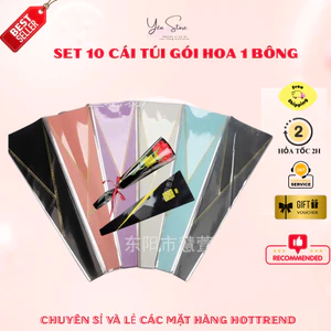 Set 5-10 Túi Gói Hoa 1 Bông Quà Tặng Trang Trí Decor DIY YEN Store