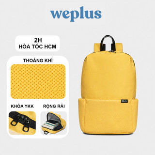WEPLUS Ba Lô Mini Nam Nữ Size Nhỏ Mini Nhiều Ngăn Balo Thể Thao Màu Vàng Đi Chơi Leo Núi WPB1765