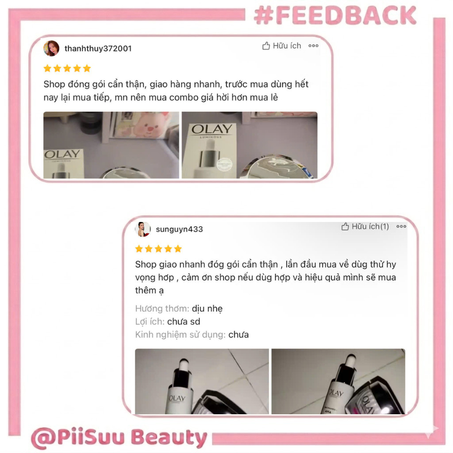 Kem Dưỡng Ẩm + Super Serum OLAY LUMINOUS NIACINAMIDE AHA Sáng Da, Mờ Thâm Mụn (50G + 30ML)