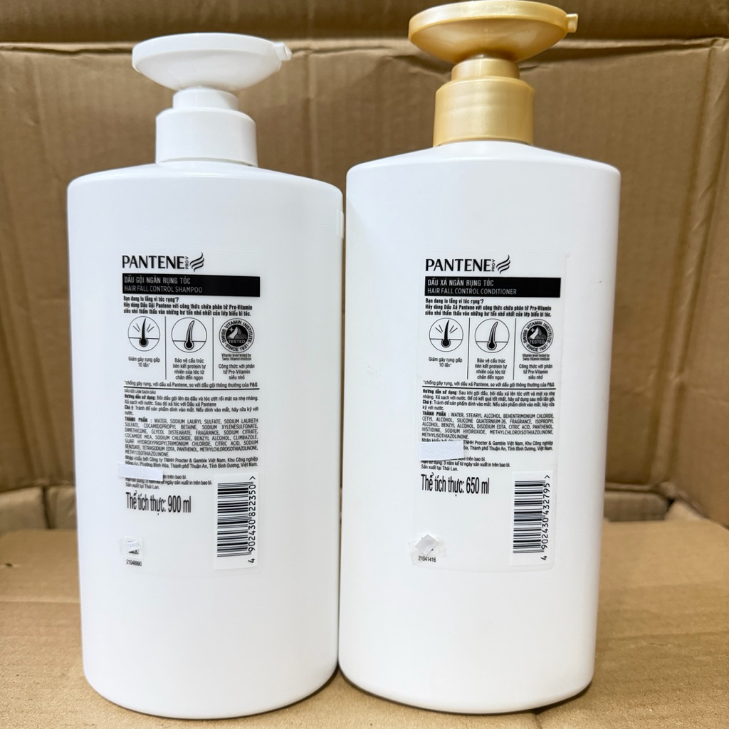 Dầu gội Và Dầu Xả dưỡng chất ngăn rụng tóc Việt Nam Pantene chai 900g Và Xả 650g(mầu đỏ) | BigBuy360 - bigbuy360.vn