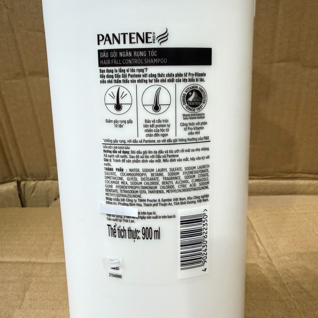 Dầu gội Và Dầu Xả dưỡng chất ngăn rụng tóc Việt Nam Pantene chai 900g Và Xả 650g(mầu đỏ) | BigBuy360 - bigbuy360.vn