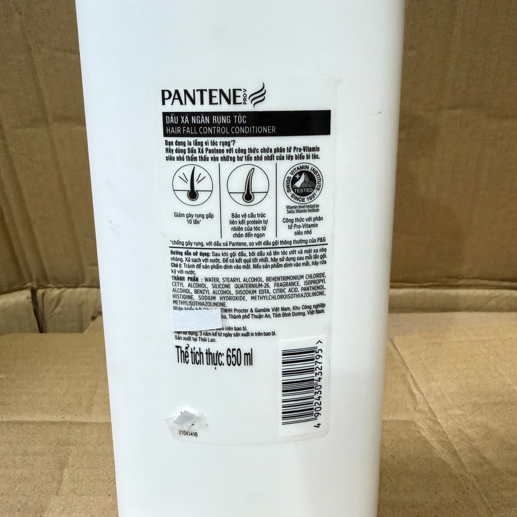 Dầu gội Và Dầu Xả dưỡng chất ngăn rụng tóc Việt Nam Pantene chai 900g Và Xả 650g(mầu đỏ) | BigBuy360 - bigbuy360.vn