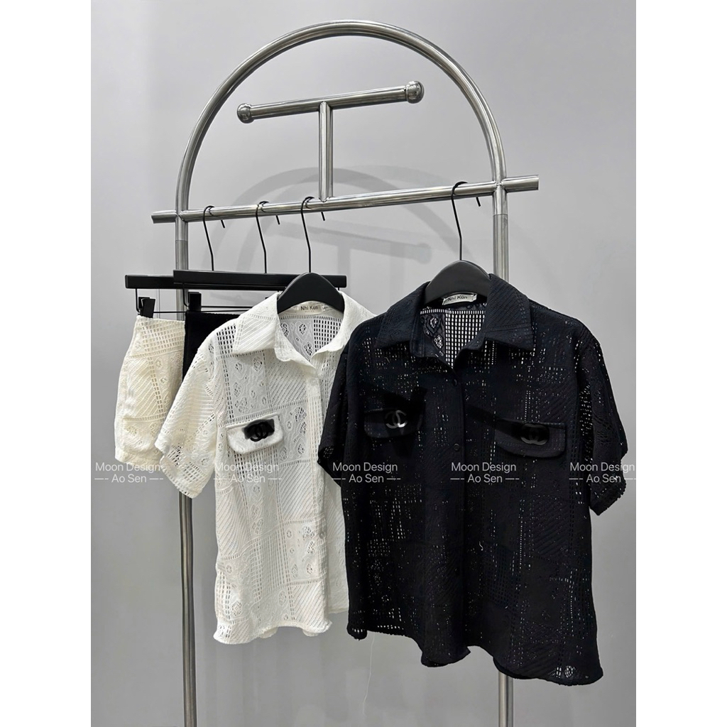 Set lưới thêu hàng tk new 🛒🖤