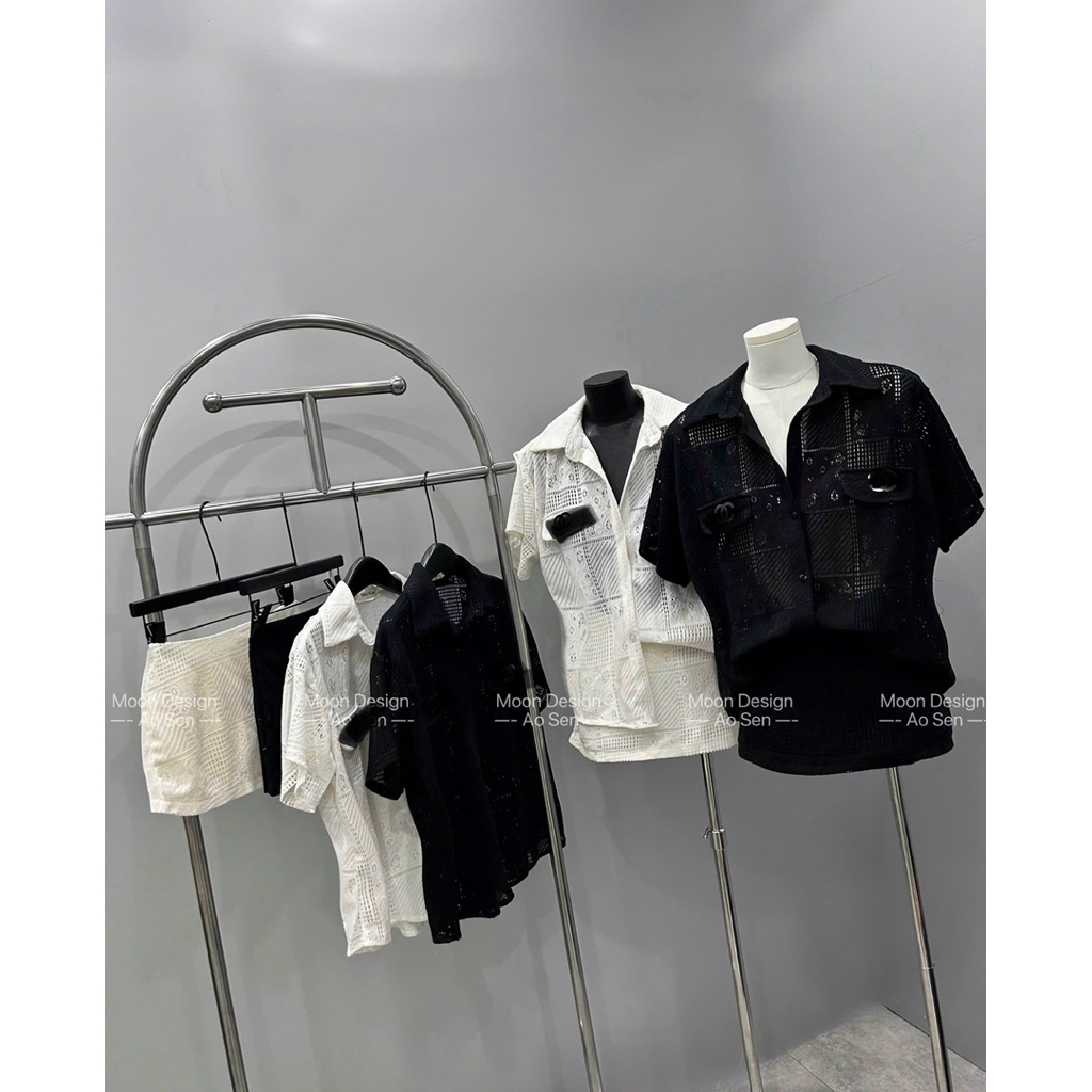 Set lưới thêu hàng tk new 🛒🖤