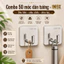 Combo 50 Móc dán INOX, chịu lực siêu dính , chất liệu inox 304, lắp đặt không cần khoan.