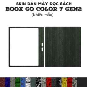Skin dán máy đọc sách Boox Go Color 7 Gen2 (Nhiều mẫu) | Miếng dán Film 3m chống bám bẩn, bảo vệ Boox Go Color 7 Gen2