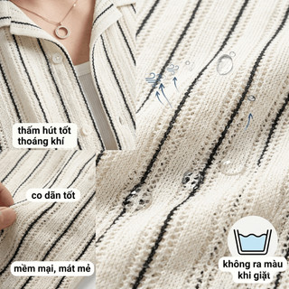 Áo Sơ Mi Lưới Nam Tay Ngắn Mềm Mát Thoáng Khí Form Rộng Dễ Mặc Khi Đi Biển SM88