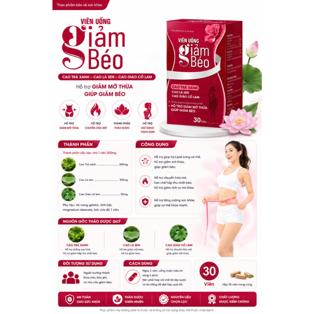 [RẺ VÔ ĐỊCH Chính Hãng] Viên Uống Giảm Béo Sline Hộp 30 Viên ✅ Viên uống giảm cân Body Sline đốt mỡ cấp tốc Slim Body
