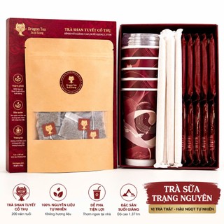 Trà sữa Shan Tuyết cổ thụ 200 tuổi Trạng Nguyên - Hương thơm ngọt hậu tự nhiên - Dạng gói pha tiện lợi Dragon Tea