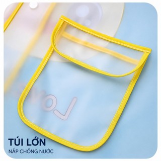 Áo Mưa Trẻ Em Trong Suốt Có Nón Chống Mưa | Áo Mưa Bé Trai Bé Gái Đi Học Hoạt Hình Mẫu Giáo Tiểu Học